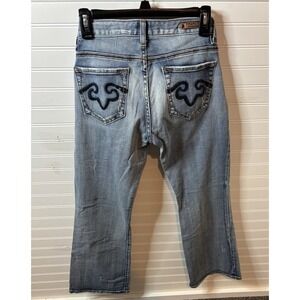Y2K Rerock For Express Jeans Womens 8S Blue Denim Cotton Stretch Bootcut